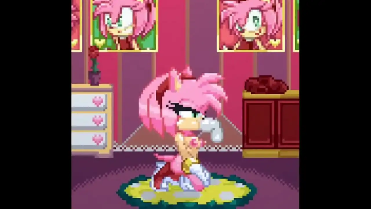 Amy Rose é fodida pela gangue