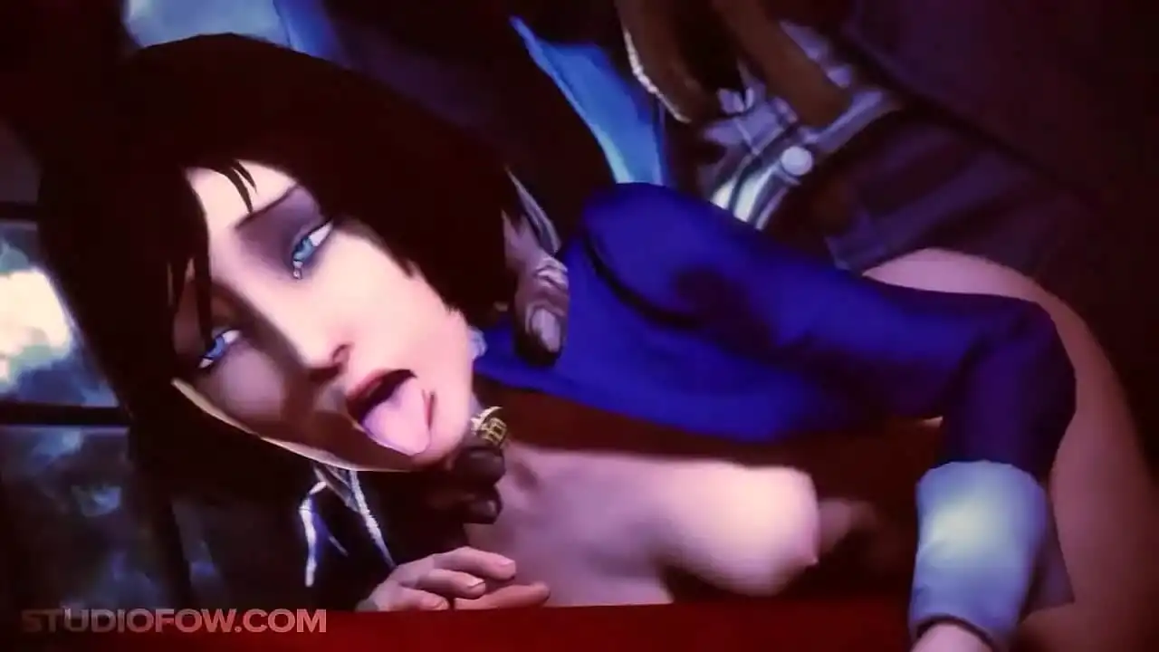 Bioshock sexy, Elizabeth se inclina para um pau enorme