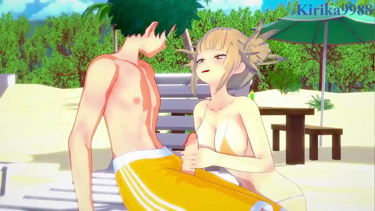 Himiko Toga e Mitsuki Bakugo e Izuku Midoriya sexo intenso - My Hero Academia Hentai.