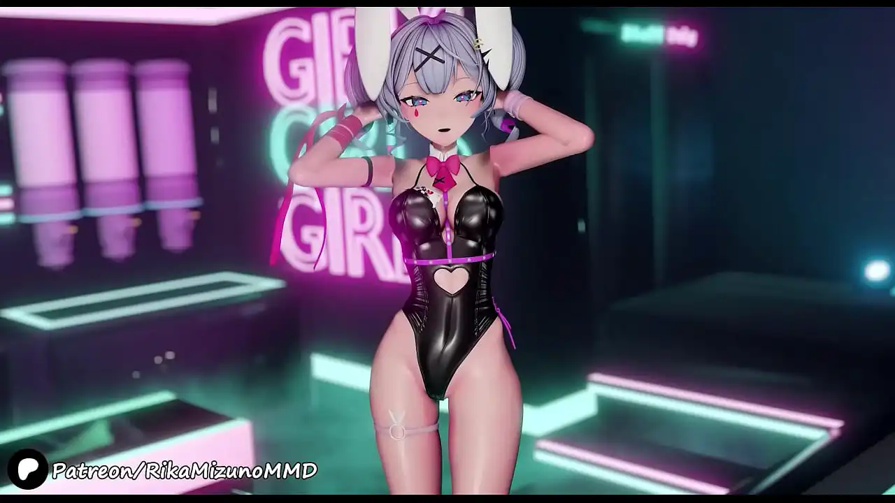 Ibuki Sexy Dance - Hatsune Miku Rabbit Hole (Cabelo curto) | Vocaloid 3D MMD R-18