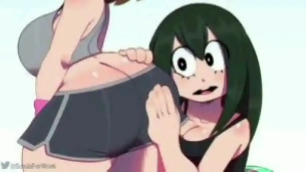 Tsuyu fodendo o cuzinho da uraraka chan